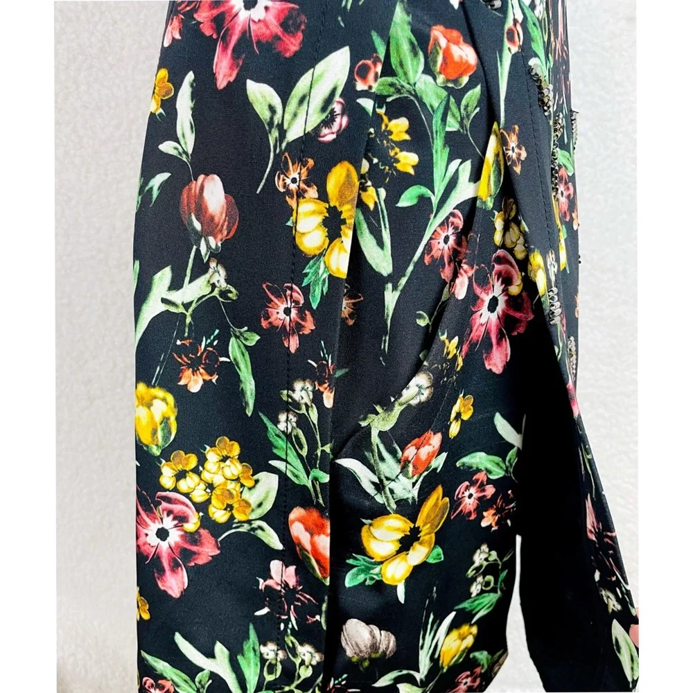 3.1 PHILLIP LIM • Multicolored Floral Beaded Silk Mini Dress, 4 - Picture 8 of 14
